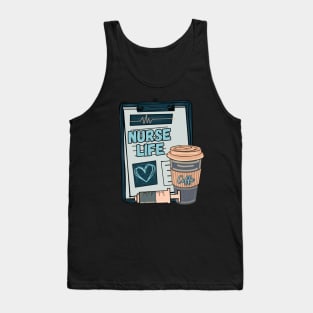 Pastel Nursing Life Nurse Tank Top